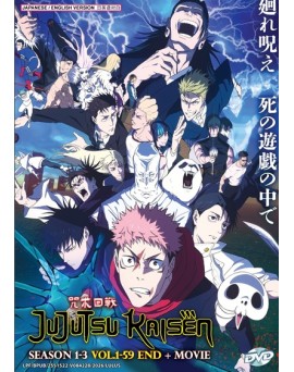 ENG DUB * JUJUTSU KAISEN SEASON 1-3 VOL.1-59 END + MOVIE